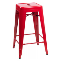 ArtD Barová stolička PARIS 66 cm inšpirovaná Tolix | červená