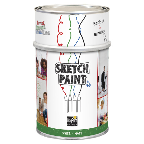 SketchPaint - popisovateľná farba na stenu (whiteboard) 0,5 l tranparentná matná