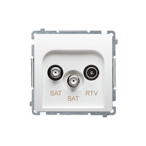 Zásuvka TV/R/SAT/SAT koncová 1dB (SS) biela SIMON Basic (simon)