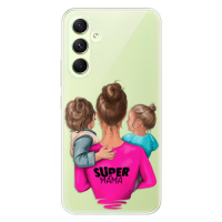 Odolné silikónové puzdro iSaprio - Super Mama - Boy and Girl - Samsung Galaxy A54 5G