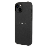 Plastové puzdro Guess na Apple iPhone 14 Plus GUHCP14MPSASBBK PU Leather Saffiano čierne