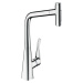 Hansgrohe Metris Select M71, kuchynská páková batéria 320, vyťahovateľná sprška, 2jet, sBox, chr