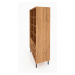 Knižnica z dubového dreva v prírodnej farbe 97x176 cm Abies - The Beds