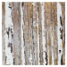 Ručne maľovaný obraz 70x70 cm Birch Wood – Wallity