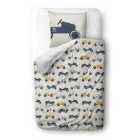 Bavlnená saténová detská posteľná bielizeň Butter Kings Ralley, 100 x 130 cm