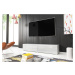 Expedo TV stolík MENDES D 180, 180x30x32, dub wotan/čierna lesk + LED