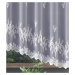Hotová záclona alebo balkónový komplet, Luisa, biela 350 x 180 cm