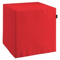 Dekoria Poťah na taburetku,kocka, červená, 40 x 40 x 40 cm, Loneta, 133-43