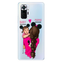 Odolné silikónové puzdro iSaprio - Mama Mouse Brunette and Girl - Xiaomi Redmi Note 10 Pro