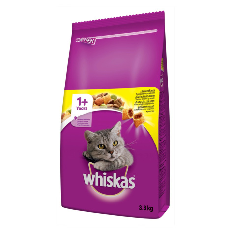 Whiskas Granule pre mačky s kuracím 3,8 kg