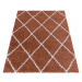 Kusový koberec Alvor Shaggy 3401 terra - 80x150 cm Ayyildiz koberce