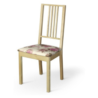 Dekoria Poťah na stoličku Börje, ružovo-béžové ruže na krémovom podklade, poťah na stoličku Börj