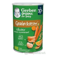 Gerber Organic CHRUMKY Pšenično-ovsené s mrkvou a pomarančom (od ukonč. 10. mesiaca) 35 g