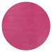Kusový koberec Fancy 103011 Pink - růžový kruh - 200x200 (průměr) kruh cm Hanse Home Collection 