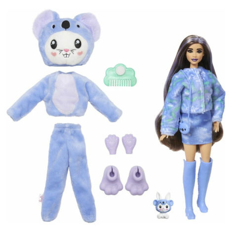 Barbie Cutie Reveal v kostýme - zajačik vo fialovom kostýme koaly Mattel
