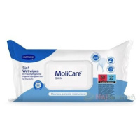 MoliCare SKIN Wet wipes 3v1 vlhčené obrúsky s harmančekovým extraktom 50 ks