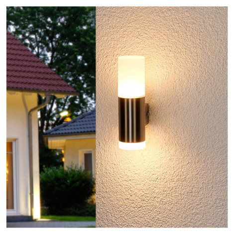 Vonkajšie nástenné LED svietidlo Gabriel oceľ Lindby