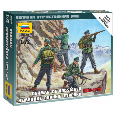 Wargames (WWII) figurky 6154 - German Gebirgsjäger (1:72) Zvezda