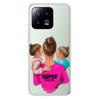 Odolné silikónové puzdro iSaprio - Super Mama - Two Girls - Xiaomi 13