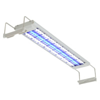 vidaXL Akváriová LED lampa 50-60 cm, hliník, IP67