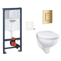 Závesný wc set do ľahkých stien / predstenová montáž Grohe Bau Ceramic SIKOGRSBAUSCGL0