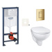 Závesný wc set do ľahkých stien / predstenová montáž Grohe Bau Ceramic SIKOGRSBAUSCGL0