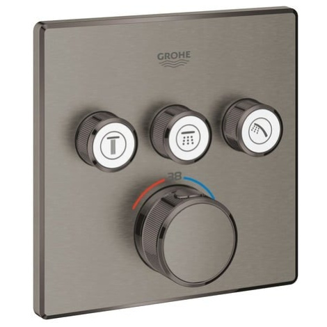 Sprchová a vaňová batéria GROHE SMARTCONTROL bez podomietkového telesa brushed Hard Graphite 291
