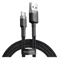 Kábel Baseus Cafule USB-C cable 2A 3m (Black+Gray) (6953156296343)