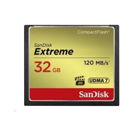 SanDisk Compact Flash 32GB Extreme (R:120/W:85 MB/s) UDMA7