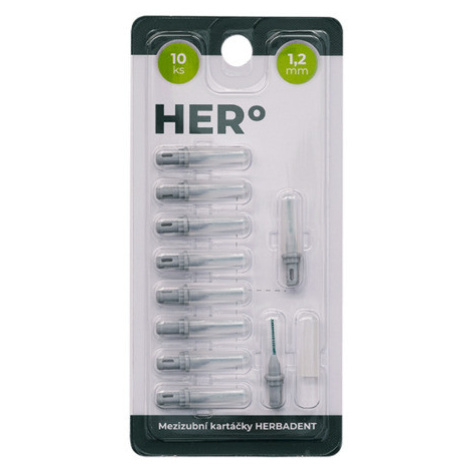 HERBADENT HERo Electra medzizubná kefka sivá 1,2 mm 10 ks
