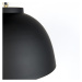 Závesná lampa čierna s mosadzným vnútrom 60 cm - Hoodi