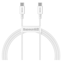 Kábel Baseus Superior Series Cable USB-C to USB-C, 100W, 1m (white) (6953156208452)