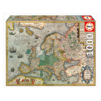 Puzzle Map of Europe Educa 1000 dielov a Fix lepidlo
