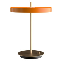 Oranžová LED stolová lampa so stmievačom s kovovým tienidlom (výška  41,5 cm) Asteria Table – UM