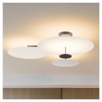 Vibia Flat stropné LED svetlo 4-pl. Ø 90 cm biele