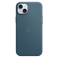 Apple Originál Tkaninový kryt FineWoven s MagSafe pre iPhone 15 Plus Pacific Blue, MT4D3ZM/A