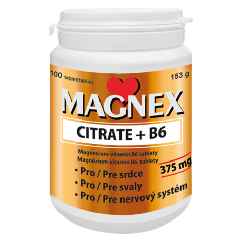 MAGNEX Citrate 375 mg + B6 100 tabliet