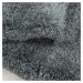 Kusový koberec Fluffy Shaggy 3500 light grey kruh - 160x160 (průměr) kruh cm Ayyildiz koberce