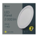 Mini LED panel 297mm, kruhový vstavaný biely, 24W, 3000K (EMOS)