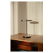LED stolová lampa so stmievačom v striebornej farbe s kovovým tienidlom (výška  31 cm) Asteria M