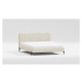 Béžová čalúnená dvojlôžková posteľ s roštom 200x200 cm Barker – Ropez