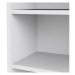 Biela modulárna knižnica 89x189 cm Prima – Tvilum