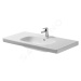 DURAVIT - D-Code Umývadlo nábytkové, 1050x480 mm, s prepadom, s otvorom na batériu, biela 034210