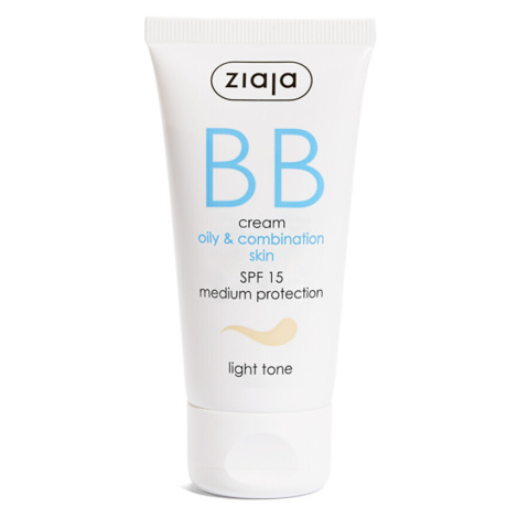 ZIAJA BB krém pre mastnú a zmiešanú pleť SPF 15 Light Tone 50 ml