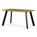 AUTRONIC HT-721 OAK Stůl jídelní 140x80x75cm, deska MDF, 3D dekor divoký dub