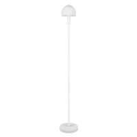 Biela stojacia lampa so skleneným tienidlom (výška 120 cm) Glenn – Trio