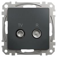 TV R zásuvka koncová 4dB, Antracit, Sedna Design (Schneider)