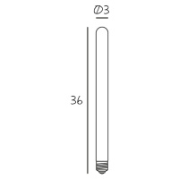 LED žiarovka Tube 360, matná E27 6,5 W 2 700 K stmievateľná