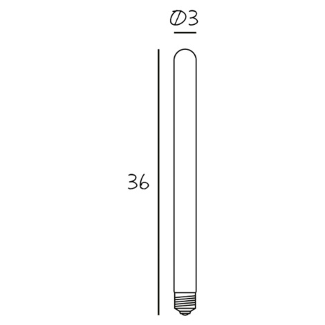 LED žiarovka Tube 360, matná E27 6,5 W 2 700 K stmievateľná