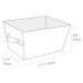 Sivý úložný koš Bigso Box of Sweden Tap, 34,5 x 25 cm
